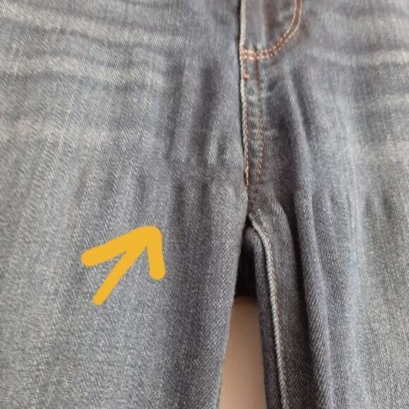 PAIGE | Verdugo Ankle Cropped Blue Jeans Sz 27 Flawed - Picture 12 of 13